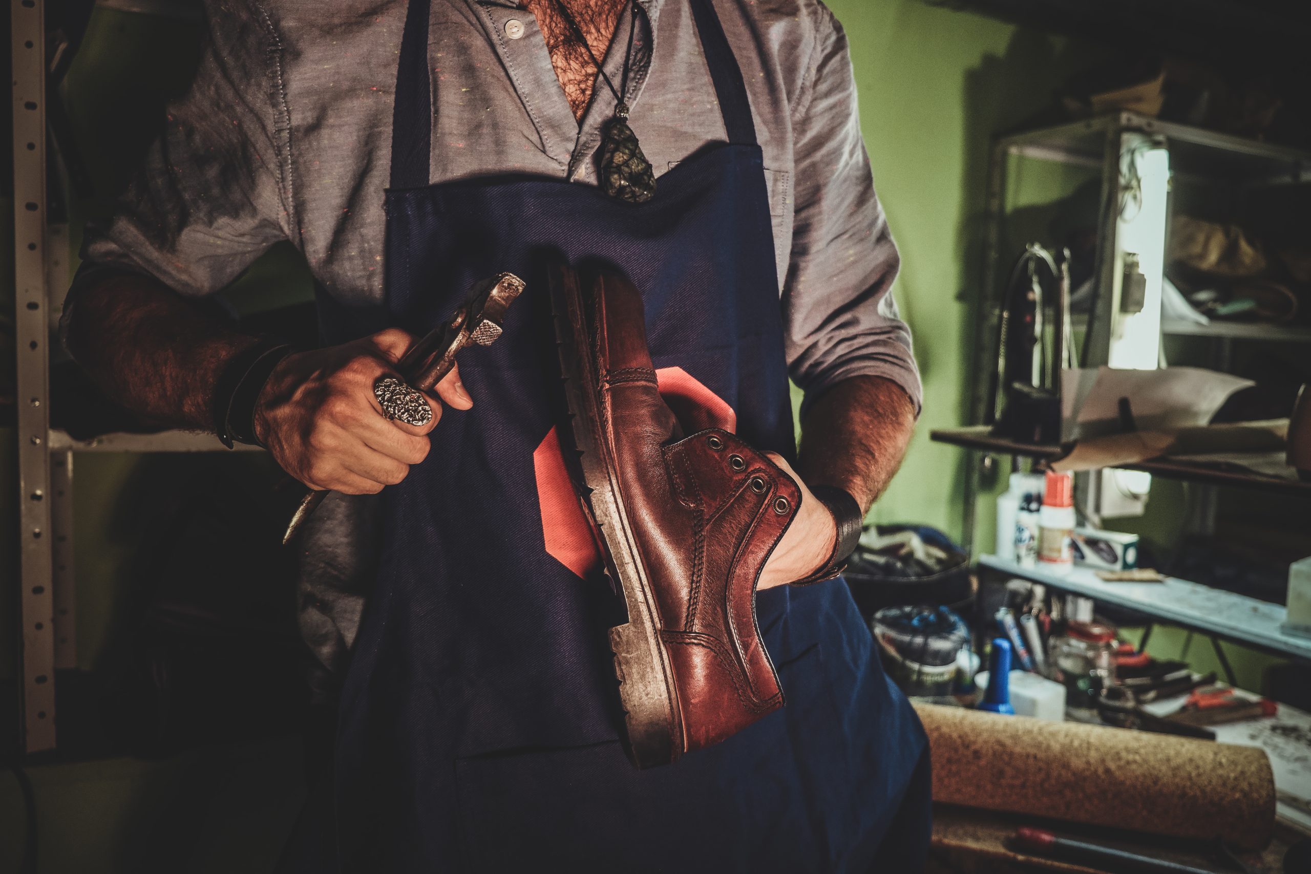 Process of creating a pair of boots